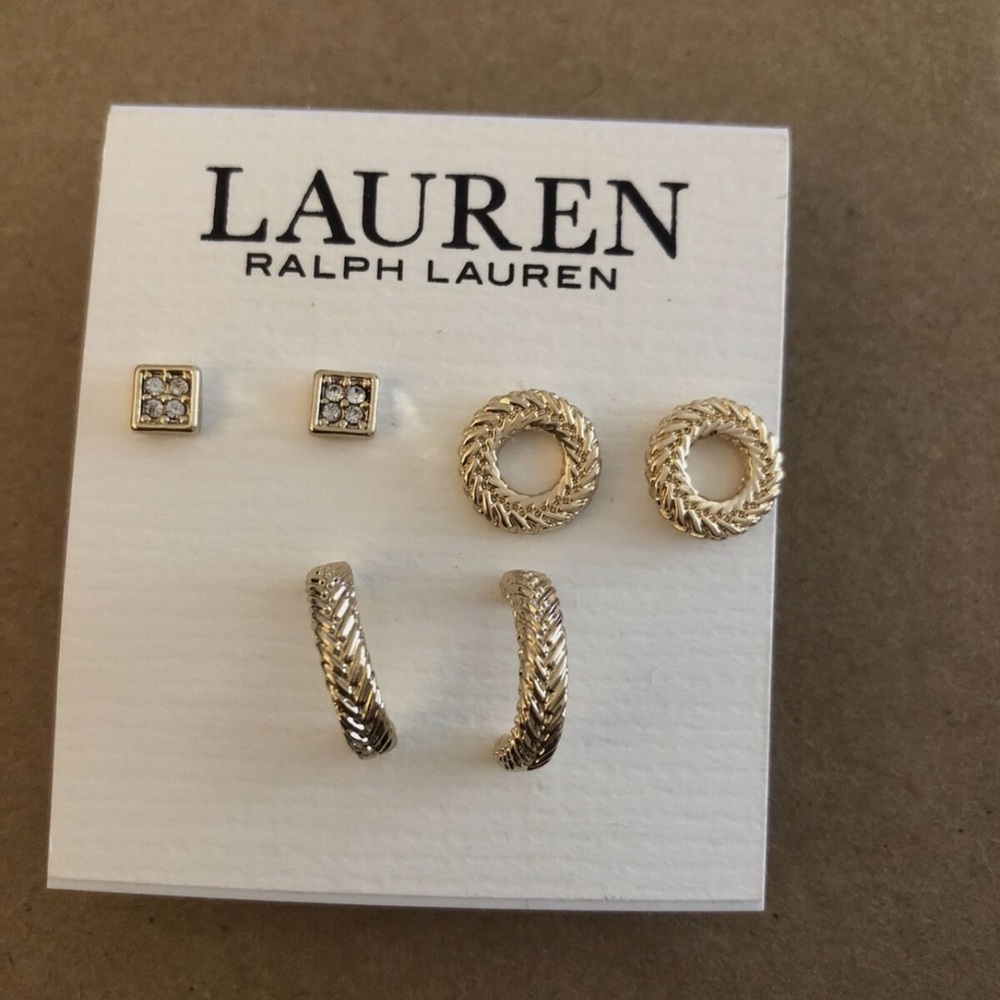 Lauren Ralph Lauren Gold-Tone Earring Set